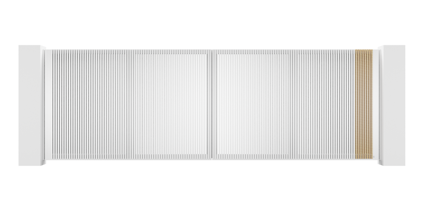 Extruded Design Trackless Folding Gate