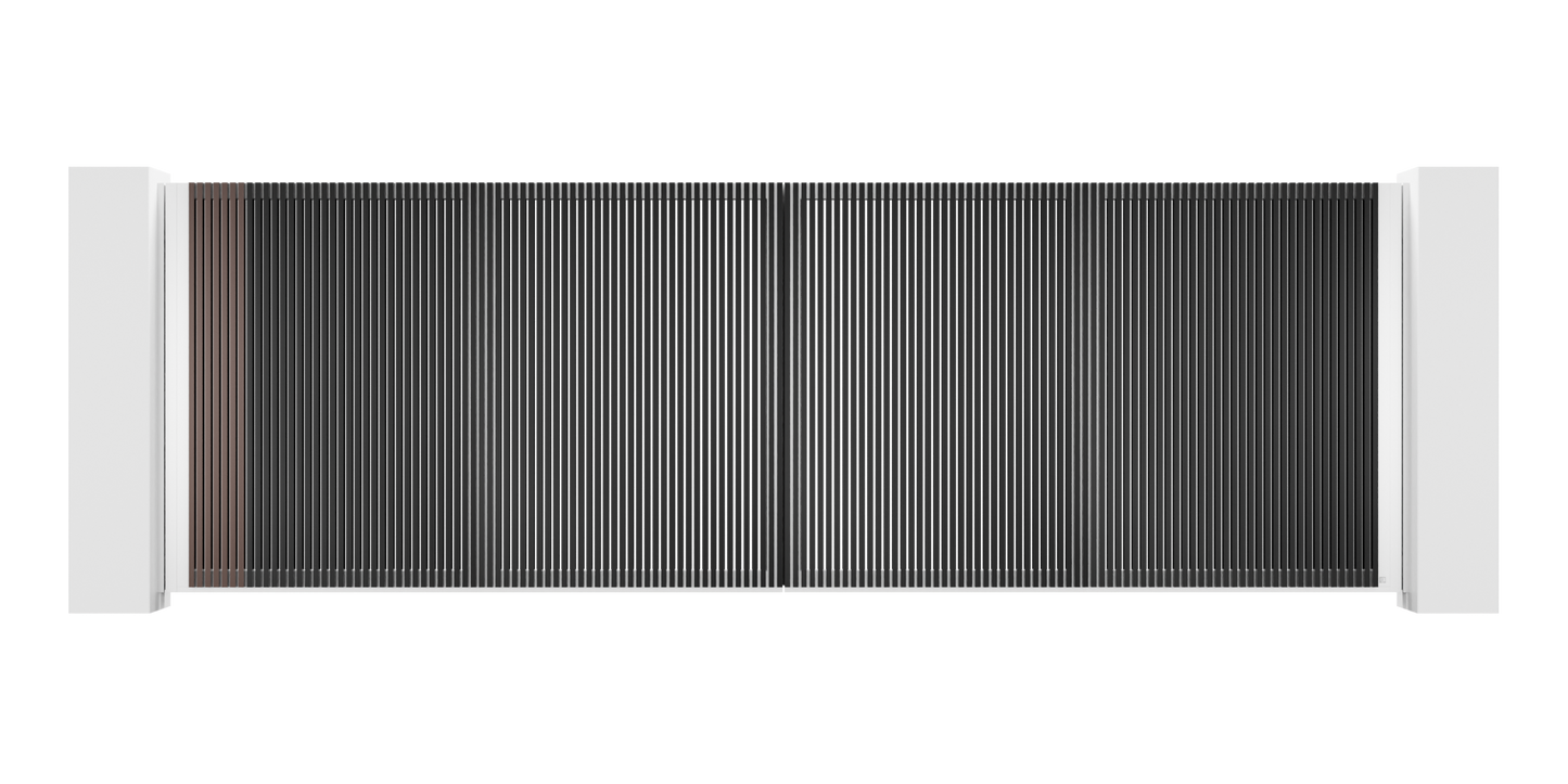 Extruded Design Trackless Folding Gate