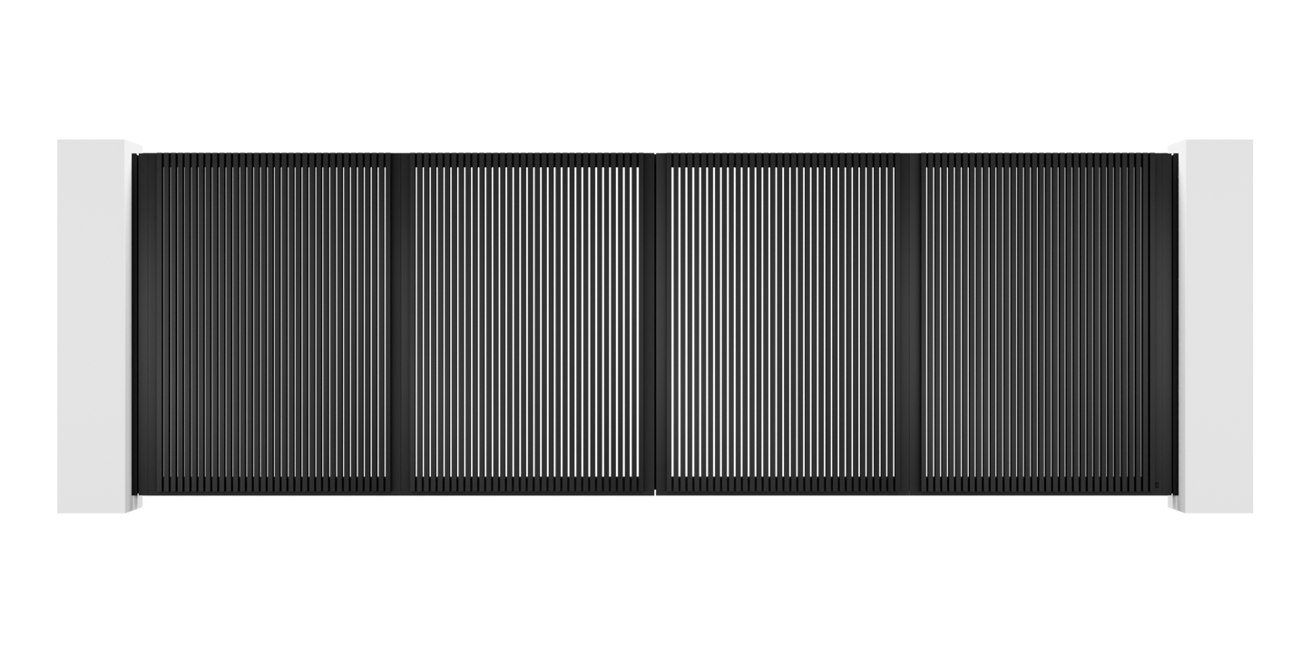 Extruded Design Trackless Folding Gate