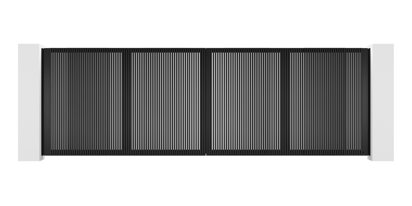 Extruded Design Trackless Folding Gate