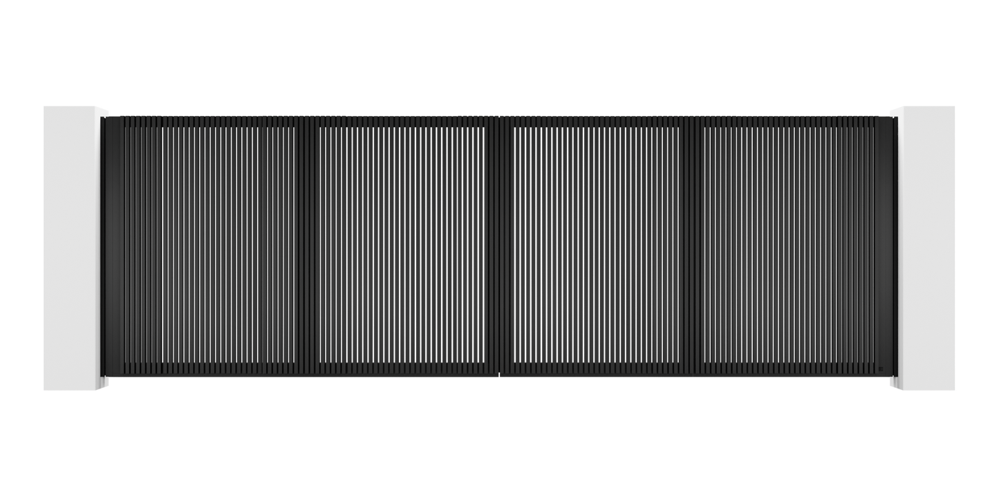 Extruded Design Trackless Folding Gate