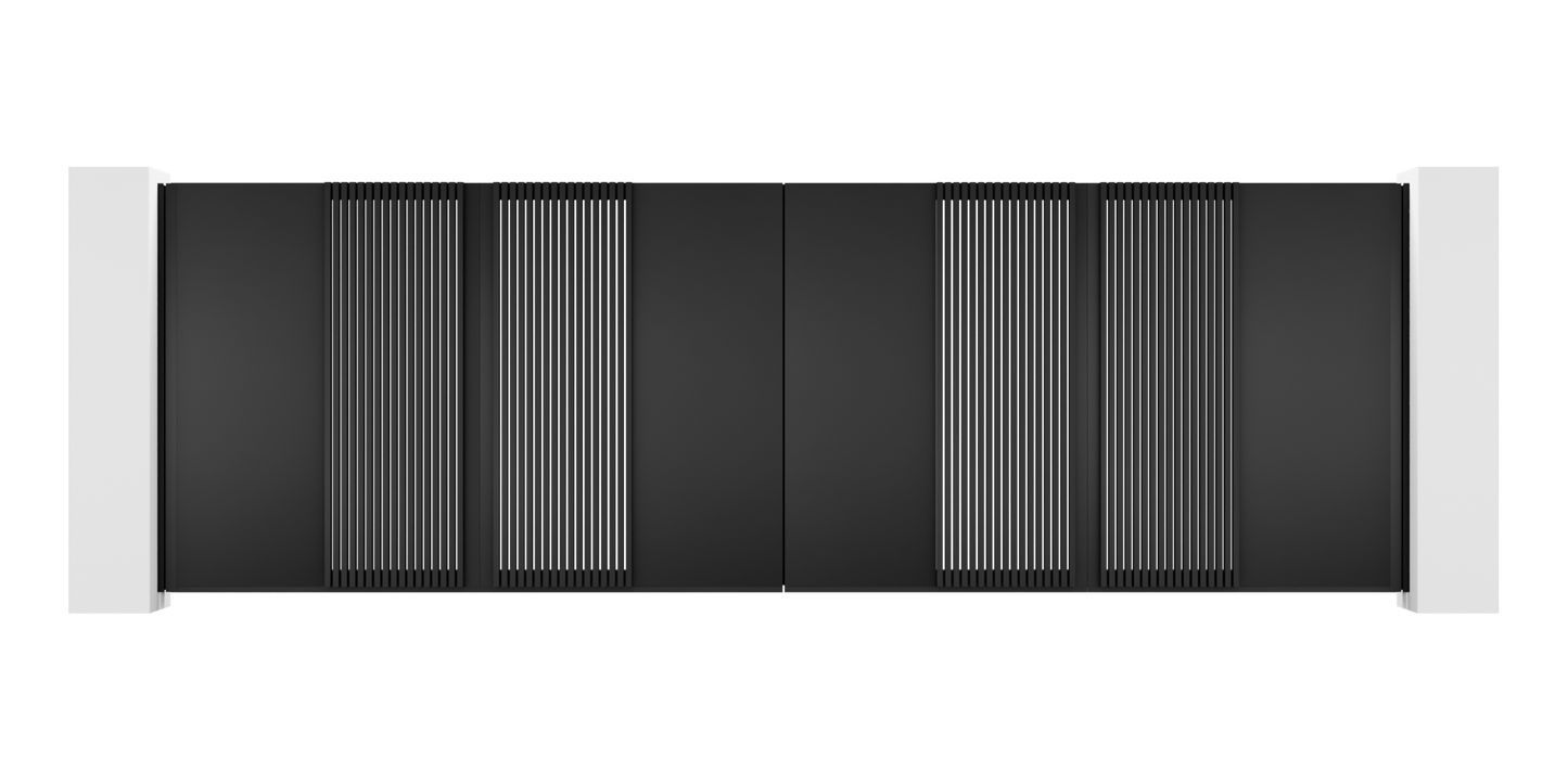 Extruded Design Trackless Folding Gate