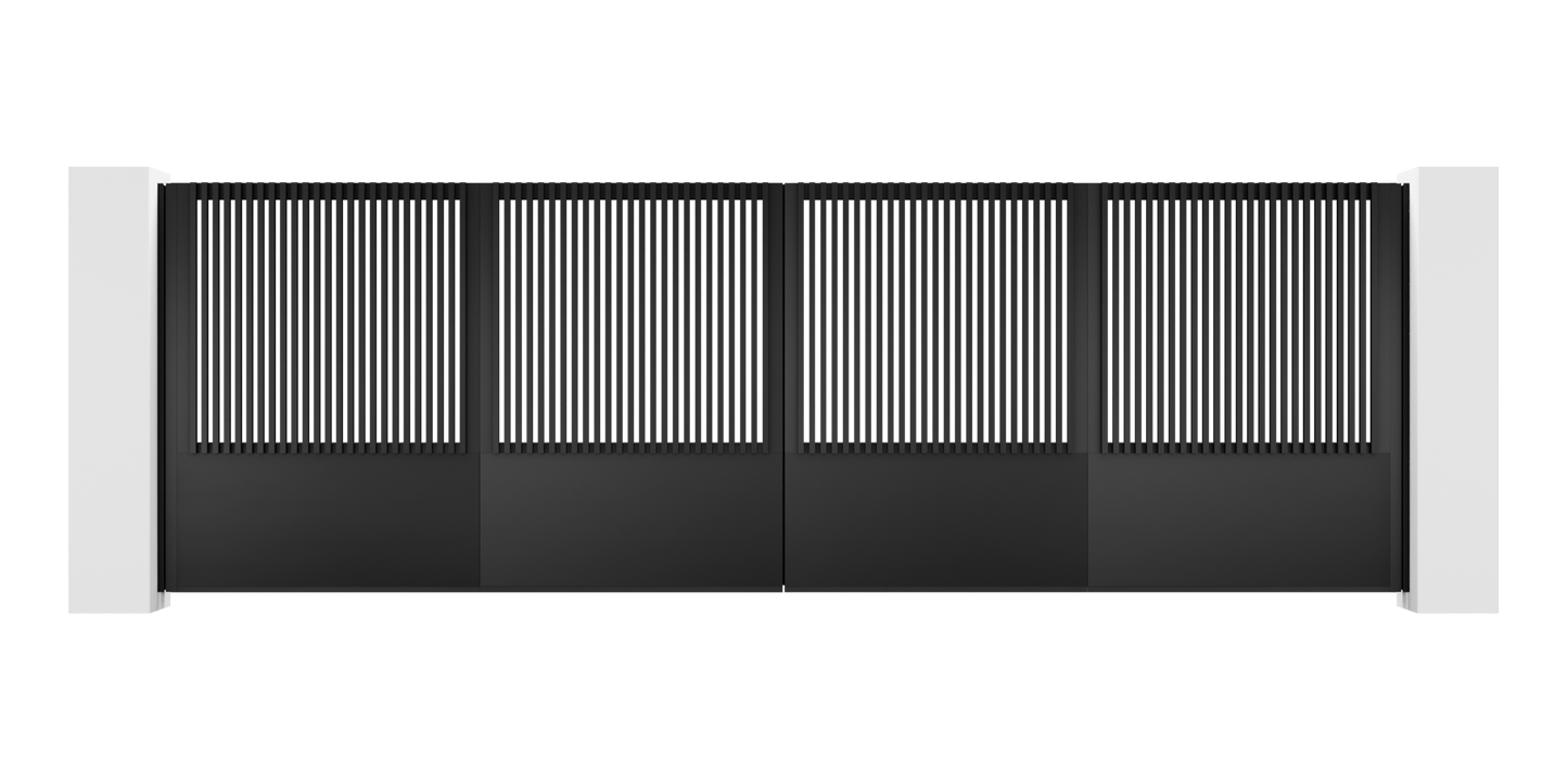 Extruded Design Trackless Folding Gate