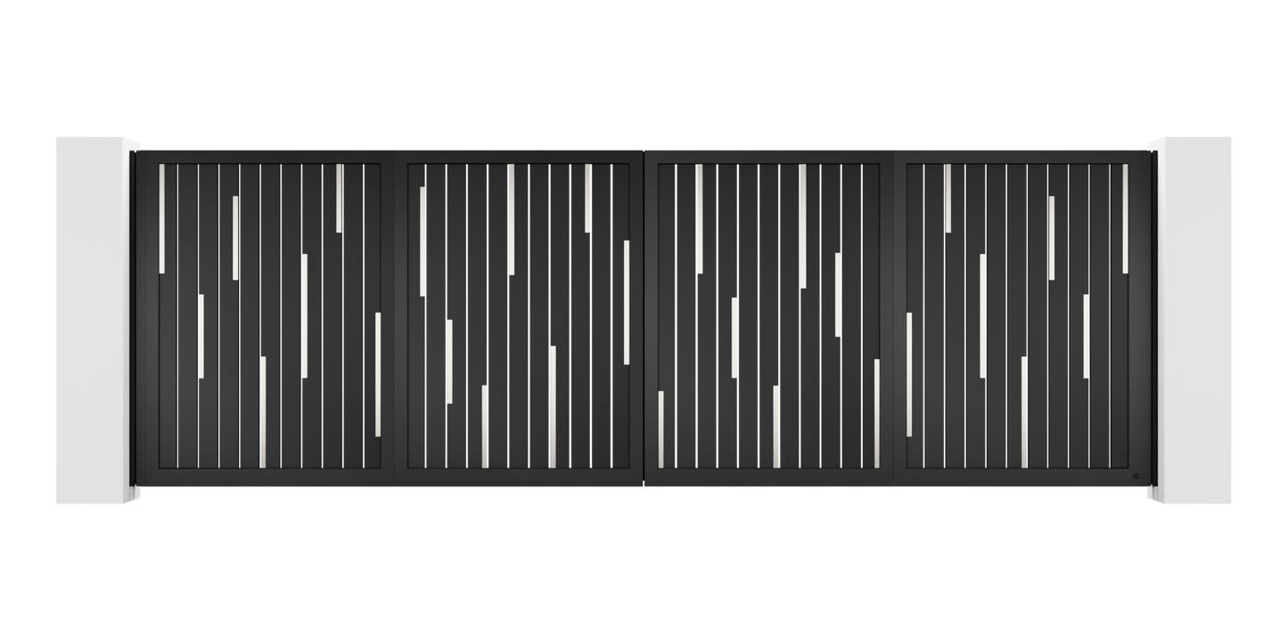 Hairline Design Trackless Folding Gate