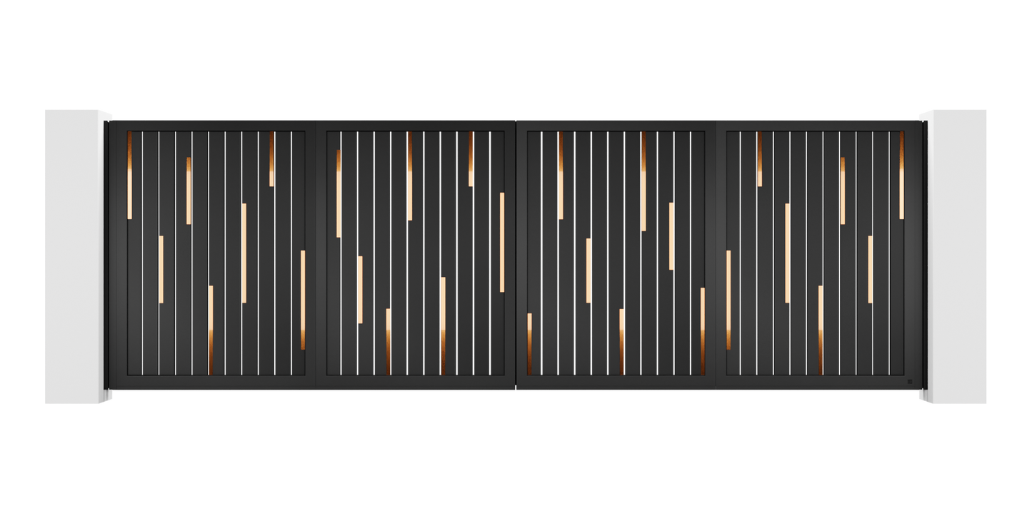 Hairline Design Trackless Folding Gate