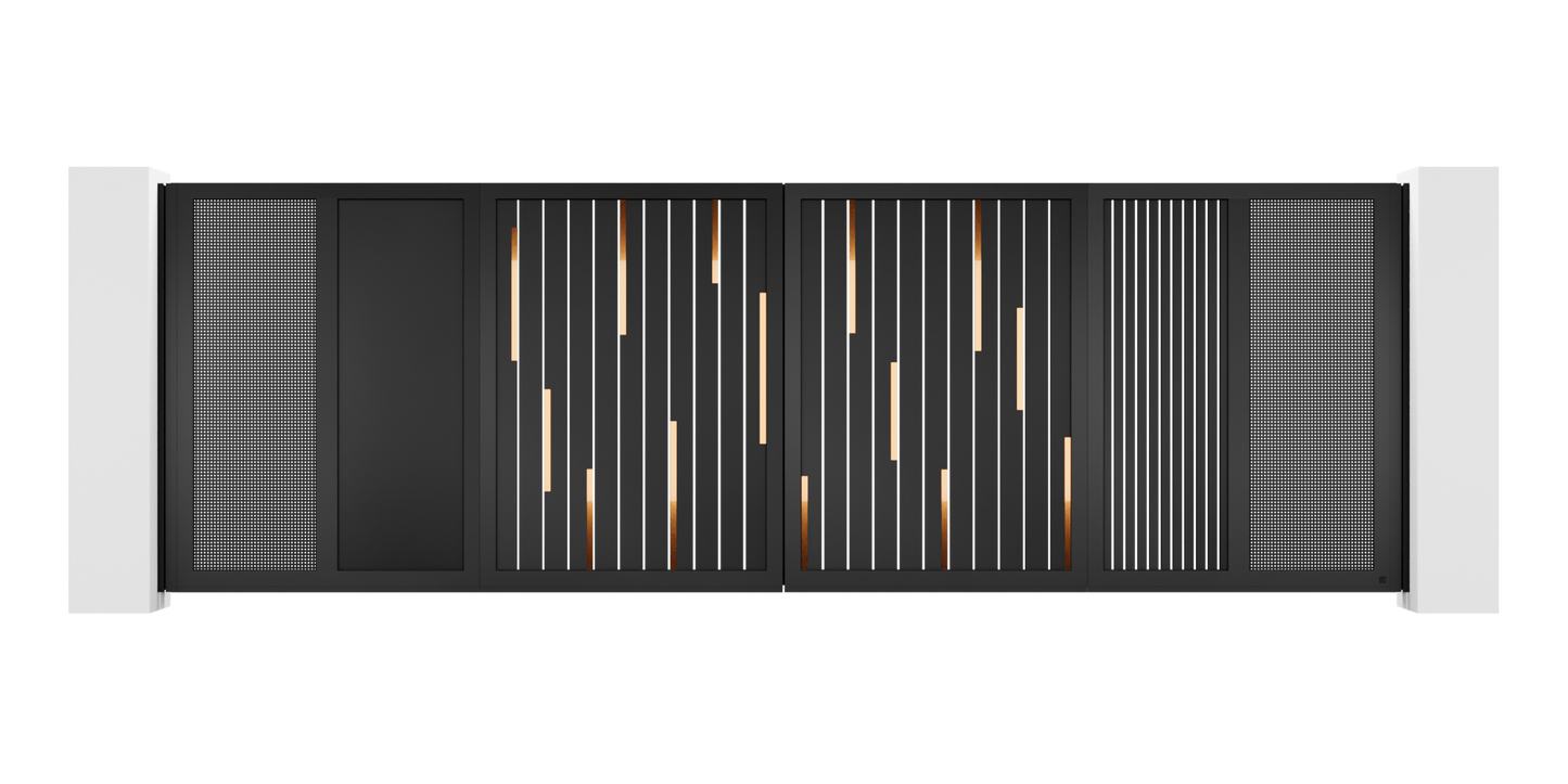 Hairline Design Trackless Folding Gate