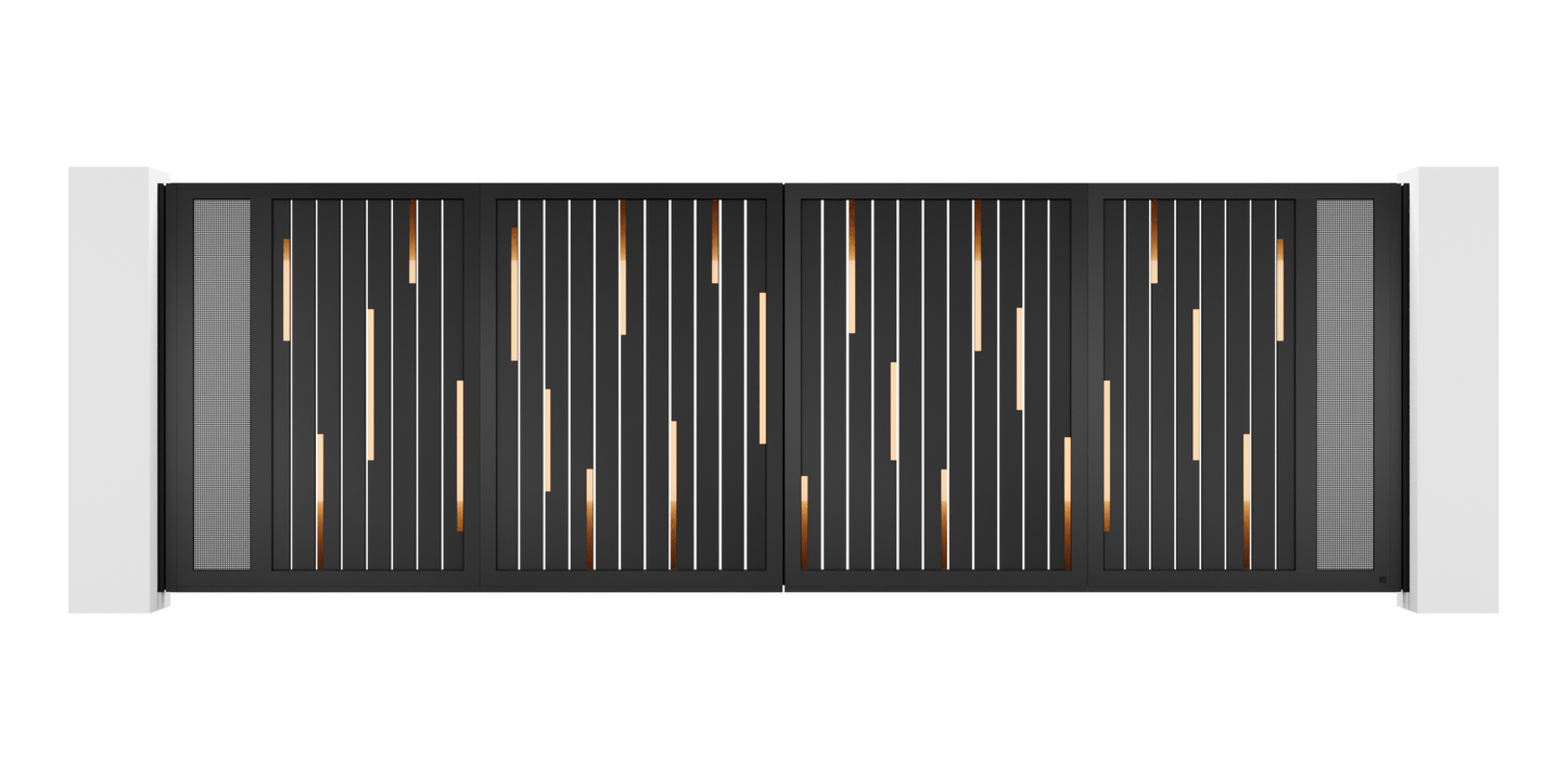 Hairline Design Trackless Folding Gate