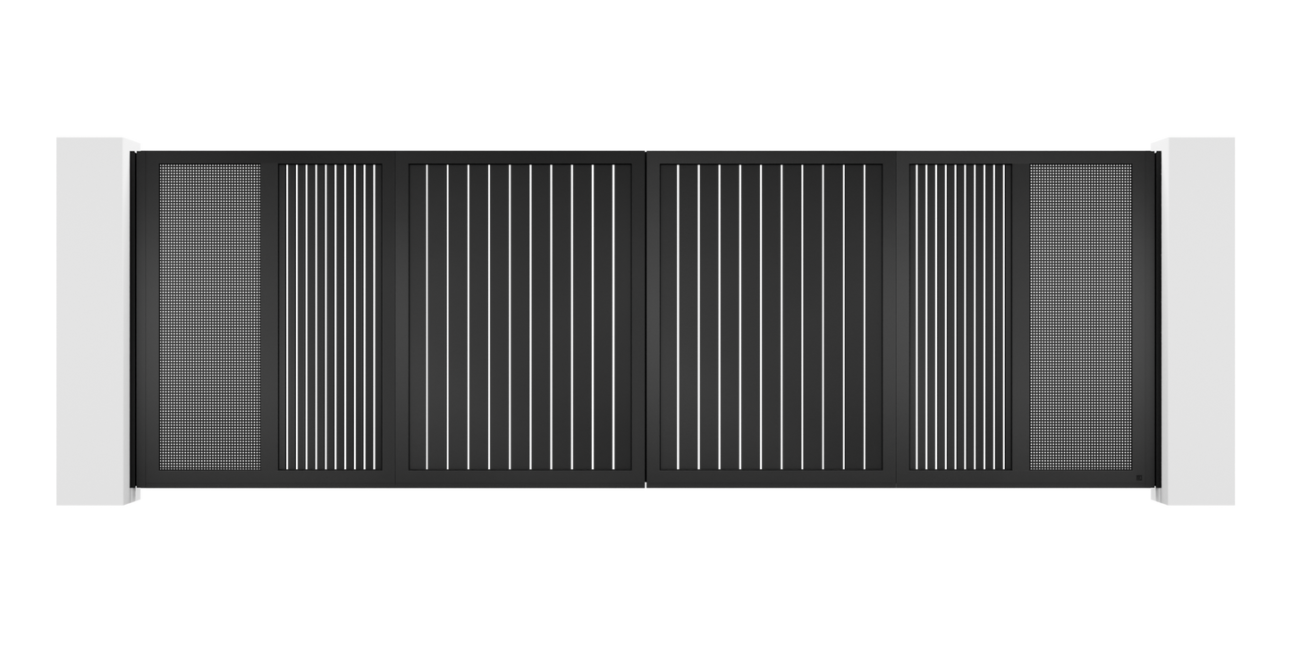 Mesh Design Trackless Folding Gate
