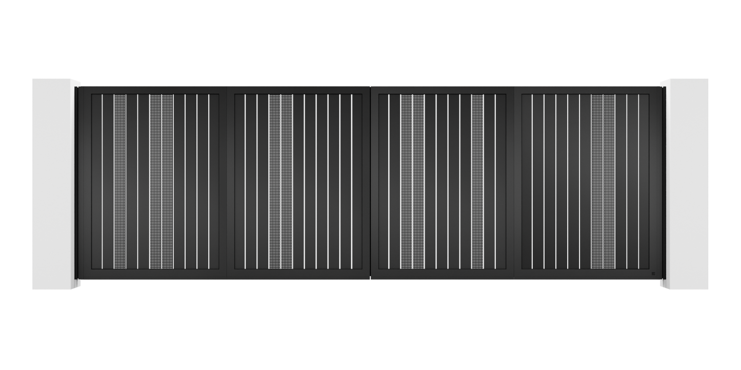 Mesh Design Trackless Folding Gate