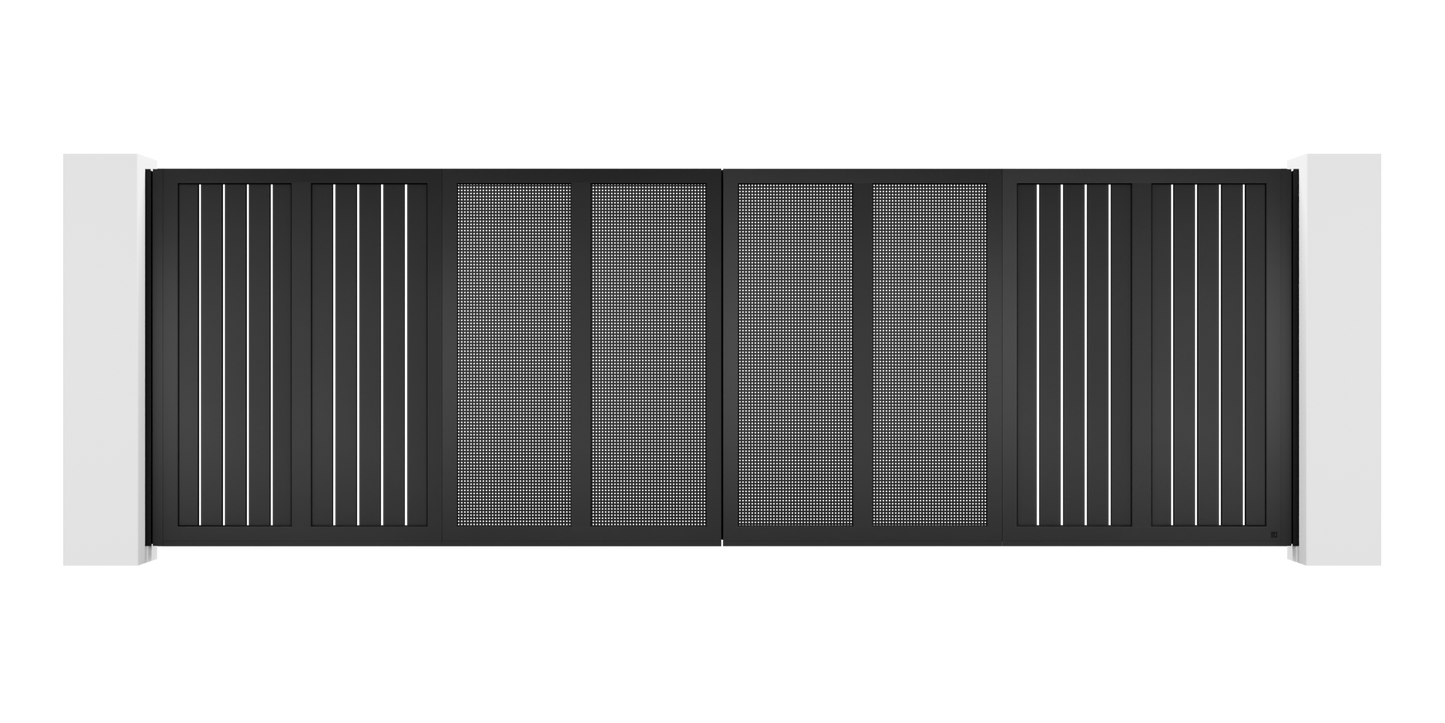 Mesh Design Trackless Folding Gate