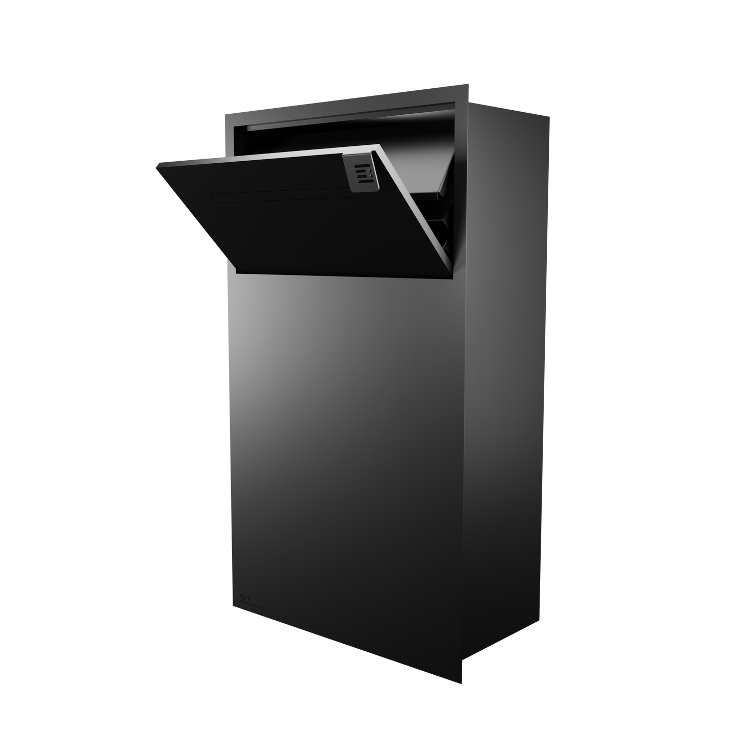 Anti Theft Parcel Box with Mail Flap (Black)