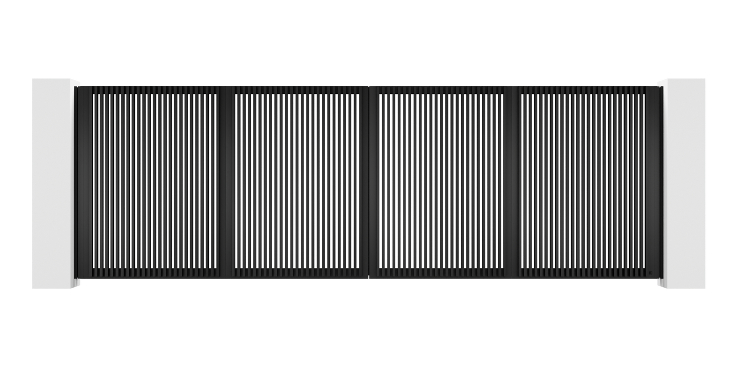 Extruded Design Trackless Folding Gate