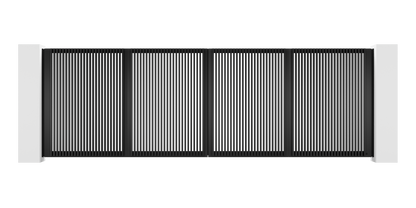 Extruded Design Trackless Folding Gate