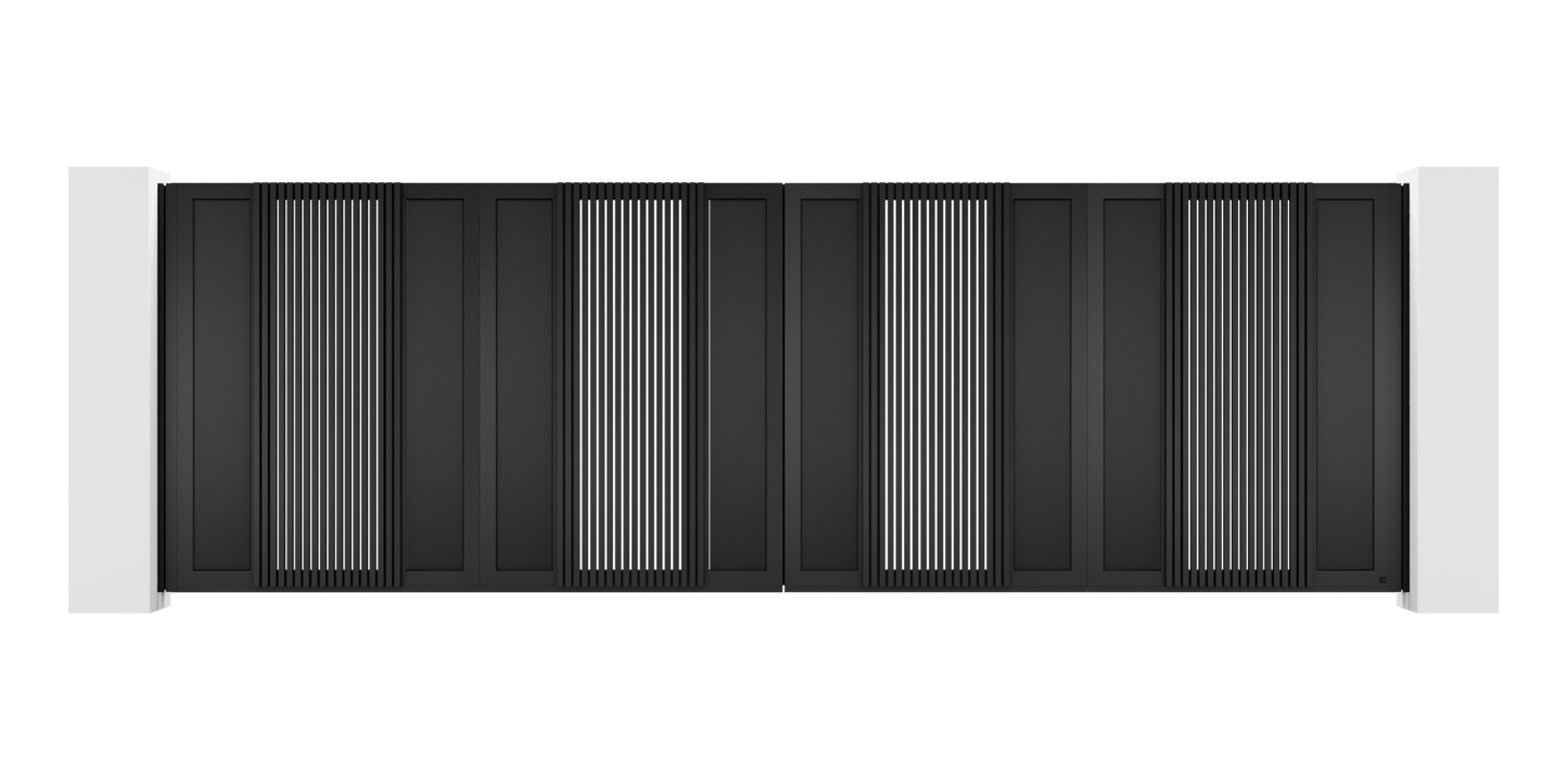 Extruded Design Trackless Folding Gate
