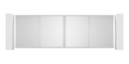 Extruded Design Trackless Folding Gate