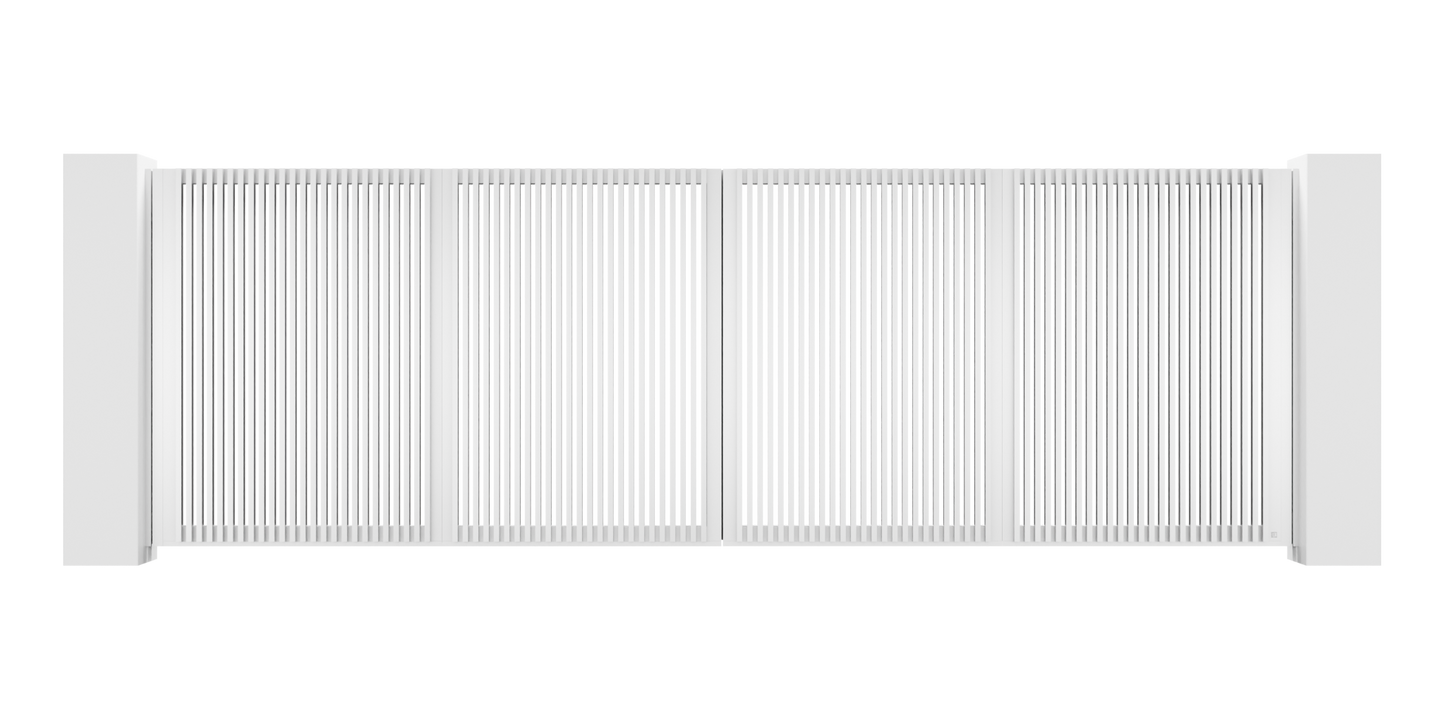 Extruded Design Trackless Folding Gate