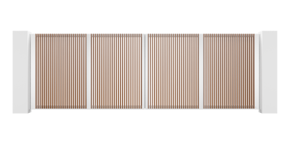 Extruded Design Trackless Folding Gate