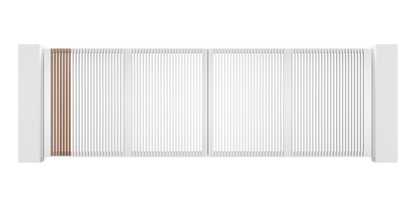 Extruded Design Trackless Folding Gate