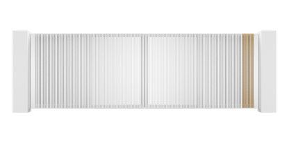 Extruded Design Trackless Folding Gate