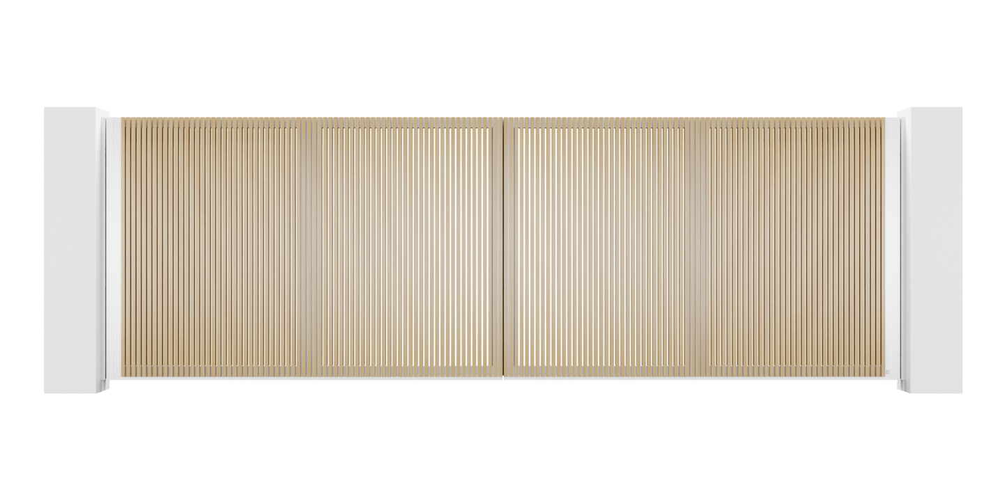 Extruded Design Trackless Folding Gate