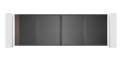 Extruded Design Trackless Folding Gate