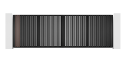 Extruded Design Trackless Folding Gate