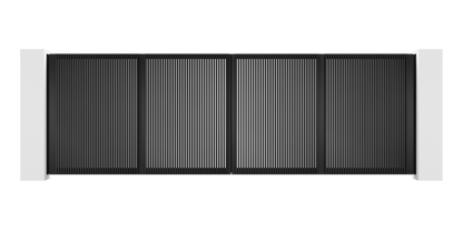 Extruded Design Trackless Folding Gate