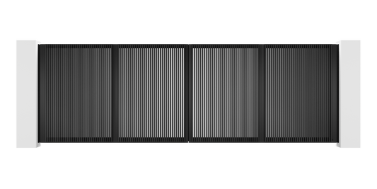 Extruded Design Trackless Folding Gate