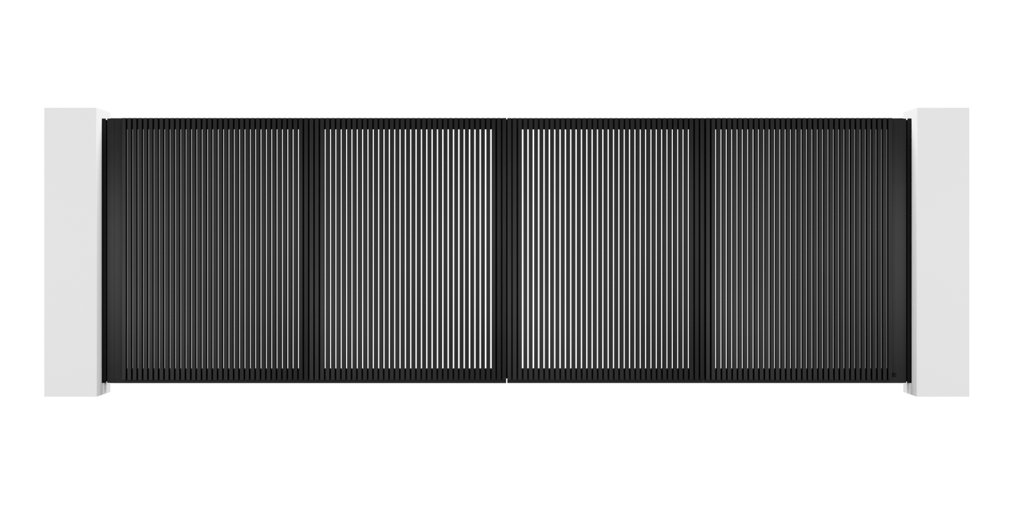 Extruded Design Trackless Folding Gate