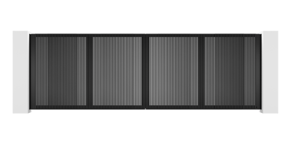 Extruded Design Trackless Folding Gate