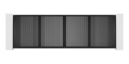 Extruded Design Trackless Folding Gate