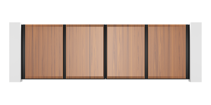 Extruded Design Trackless Folding Gate