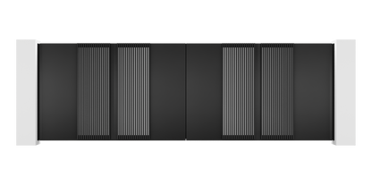 Extruded Design Trackless Folding Gate