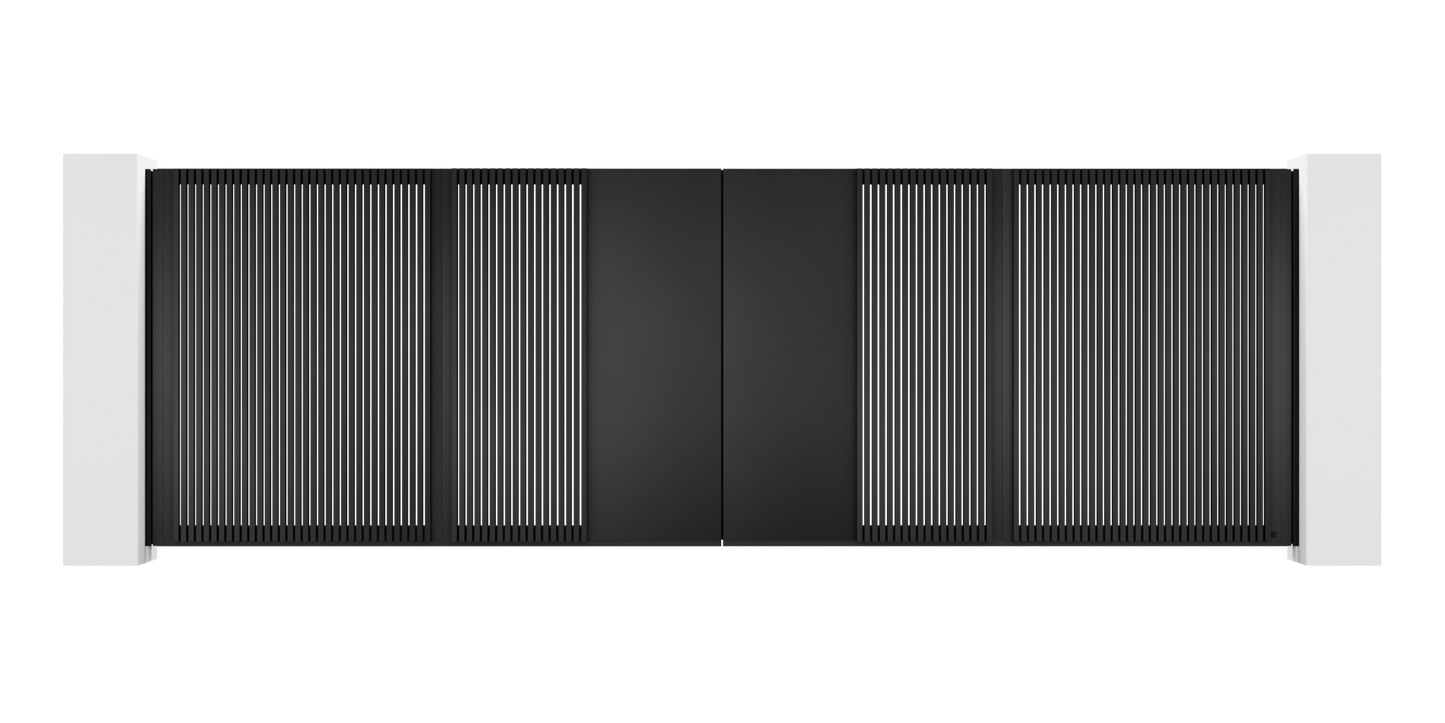 Extruded Design Trackless Folding Gate
