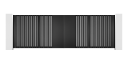 Extruded Design Trackless Folding Gate