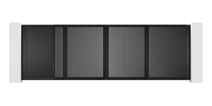 Extruded Design Trackless Folding Gate (With Small Door)