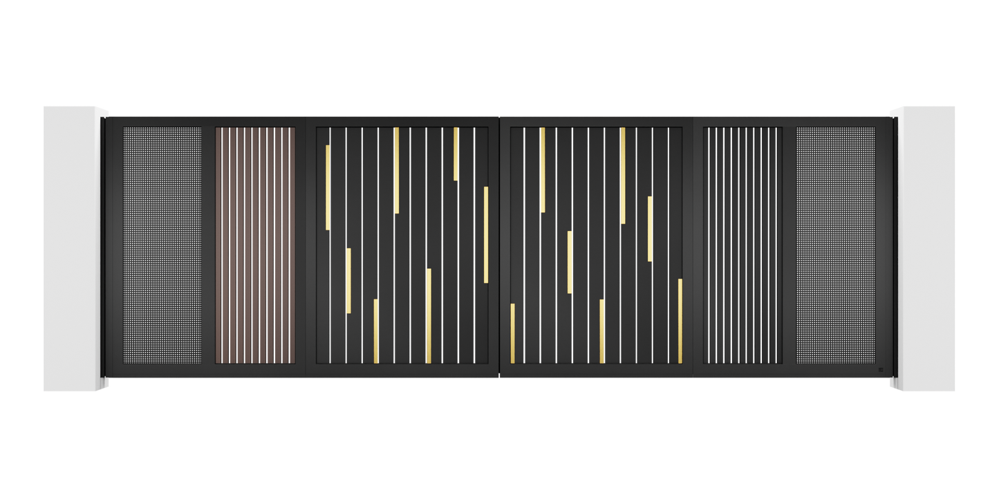 Hairline Design Trackless Folding Gate