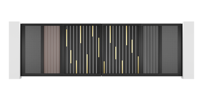Hairline Design Trackless Folding Gate