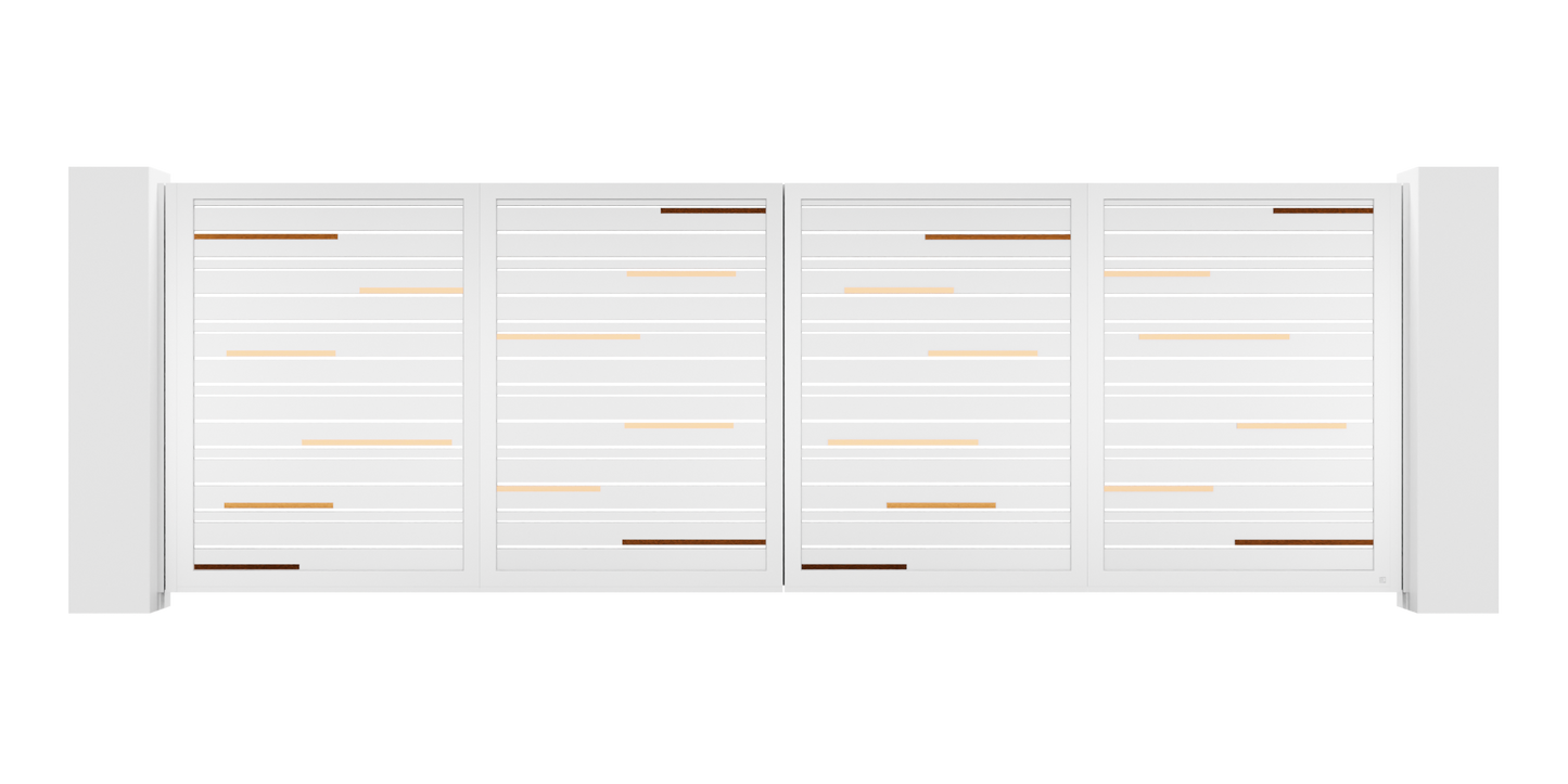 Hairline Design Trackless Folding Gate