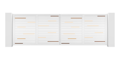 Hairline Design Trackless Folding Gate