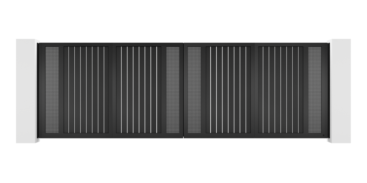 Mesh Design Trackless Folding Gate