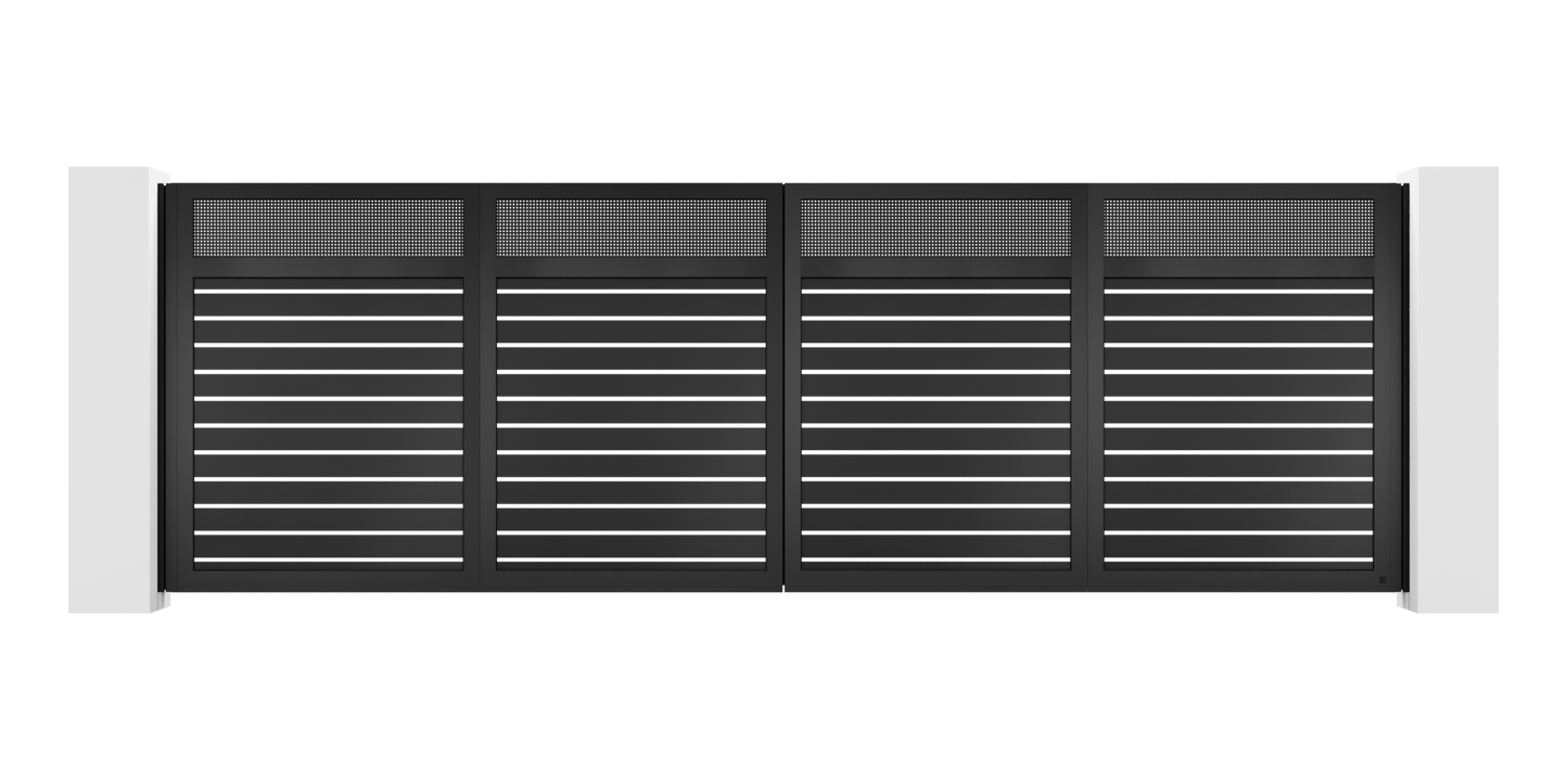 Mesh Design Trackless Folding Gate