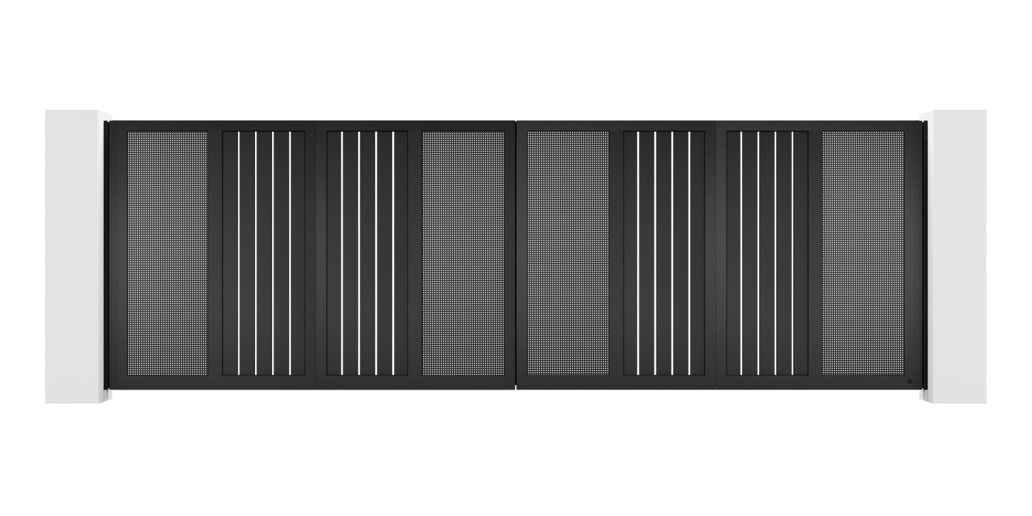 Mesh Design Trackless Folding Gate