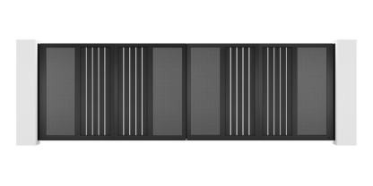 Mesh Design Trackless Folding Gate