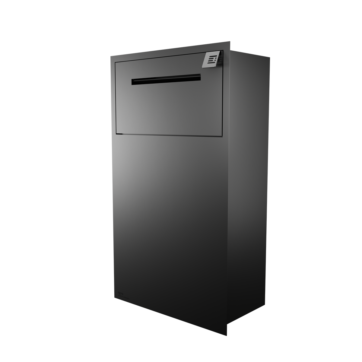 Standard Parcel Enclosure with Mail Flap (Black) – ryzn
