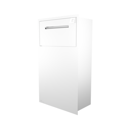 Anti Theft Parcel Box with Mail Flap (White)