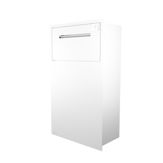 Anti Theft Parcel Box with Mail Flap (White)