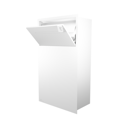 Anti Theft Parcel Box with Mail Flap (White)