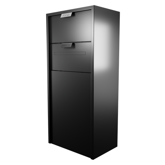 Food and Parcel Enclosure with Mail Flap (Black)