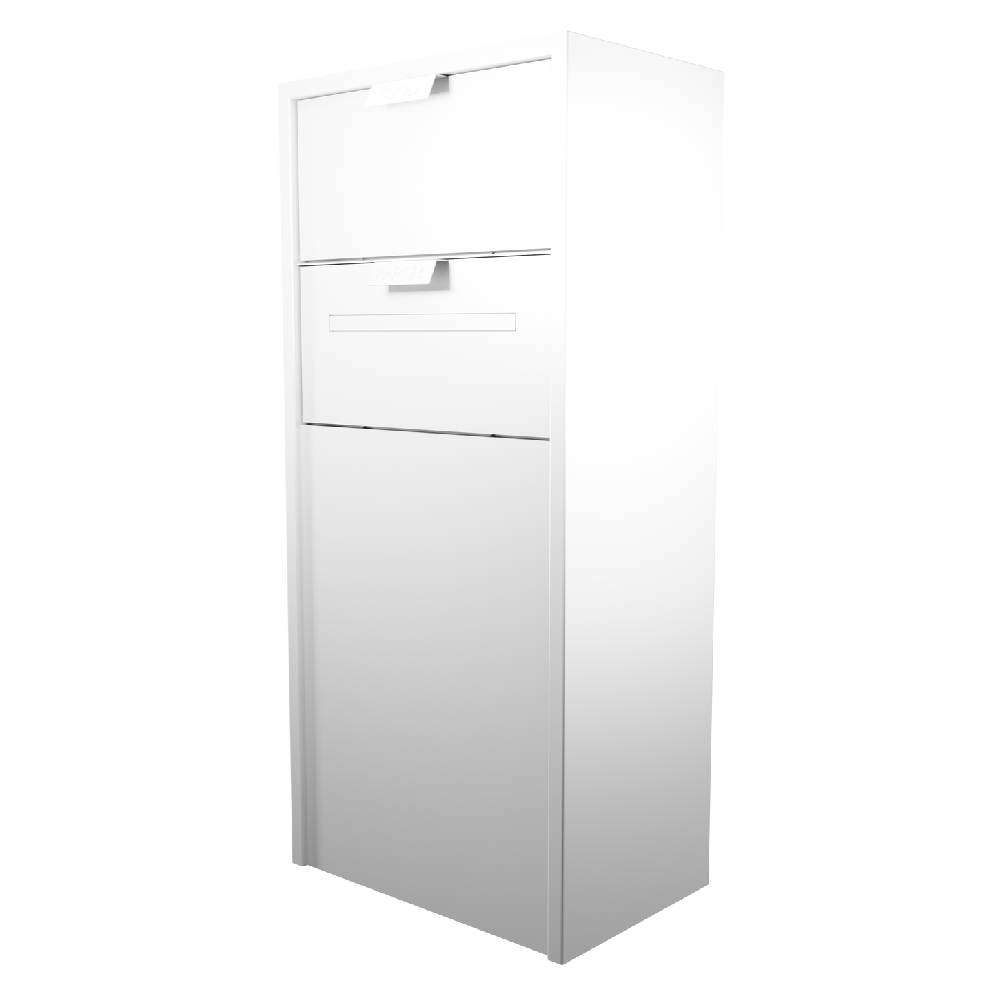 Food and Parcel Enclosure with Mail Flap (White)